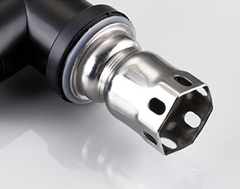 Vòi rửa bát, rửa chén nóng lạnh inox mạ đen GIORMANI VRB23 kèm dây cấp nước inox