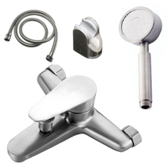Củ sen tắm GIORMANI nóng lạnh inox 304 đúc nguyên khối cao cấp kết hợp bát sen tăng áp inox SNL910-VHS06