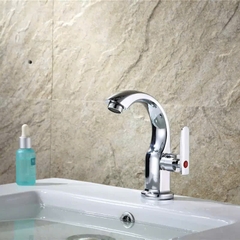 Vòi lavabo, vòi rửa mặt rửa tay lạnh hợp kim đồng cao cấp kèm dây cấp nước inox VL04 - hàng GIORMANI bảo hành 24 tháng