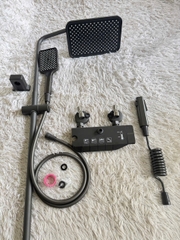 Bộ sen cây tắm phím đàn nóng lạnh mạ màu titan cao cấp GIORMANI SC38