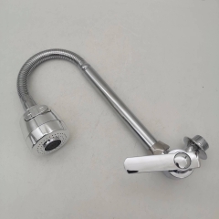 Vòi rửa bát, rửa chén lạnh cắm tường cần mềm 2 chế độ nước VRB912