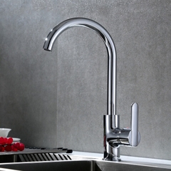 Vòi rửa bát, rửa chén nóng lạnh hợp kim đồng mạ crom bóng cao cấp GIORMANI VRB26 kèm dây cấp nước inox
