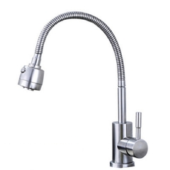 Vòi rửa bát, rửa chén nóng lạnh cần mềm 2 chế độ nước inox 304 GIORMANI VRB16 kèm dây cấp nước inox