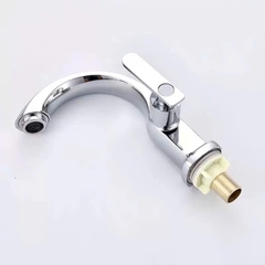 Vòi lavabo, vòi rửa mặt rửa tay lạnh hợp kim đồng cao cấp kèm dây cấp nước inox VL04 - hàng GIORMANI bảo hành 24 tháng