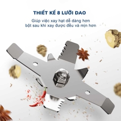 Máy xay hạt khô đa năng cao cấp động cơ mạnh mẽ GIORMANI MX06