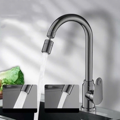 Vòi rửa bát, rửa chén GIORMANI nóng lạnh cao cấp đầu xoay 360 độ tiện dụng VRB34 kèm đôi dây cấp inox