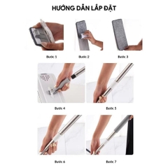 Cây lau nhà tự vắt thông minh kèm 2 miếng bông lau GIORMANI CL01