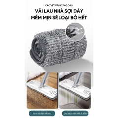 Cây lau nhà tự vắt thông minh kèm 2 miếng bông lau GIORMANI CL01
