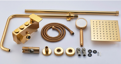 Bộ sen cây tắm nóng lạnh vàng ánh kim 3 nút cao cấp GIORMANI SC05