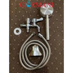 Bộ sen tắm lạnh GIORMANI hợp kim đồng kết hợp bát sen nhôm tăng áp SL01-VHS08