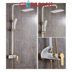 Bộ sen cây tắm nóng lạnh vàng trắng cao cấp GIORMANI SC15