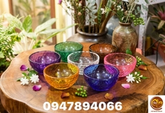 Sét 7 chén lưu ly pha lê
