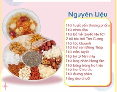 Set chè dưỡng nhan 220g 11 vị nấu được 12-15 bát chè