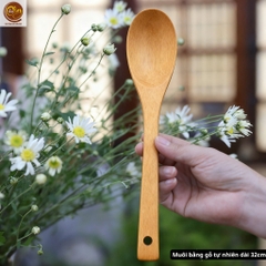 Muôi nấu ăn đa năng bằng gỗ tự nhiên dài 32cm