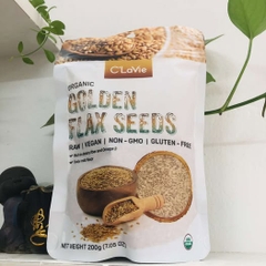 Hạt lanh vàng hữu cơ Clavie 200g
