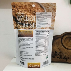 Hạt lanh vàng hữu cơ Clavie 200g