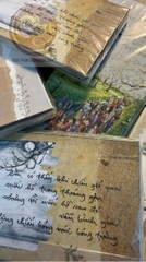 Set 16 bao lì xì thư pháp Làng Mai Tết 2026