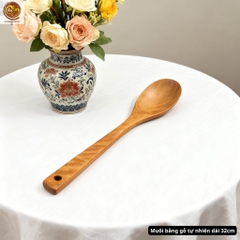 Muôi nấu ăn đa năng bằng gỗ tự nhiên dài 32cm