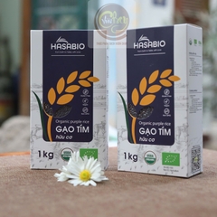 Gạo lứt tím hữu cơ Hasa Bio 1kg