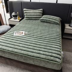 Bộ Chăn Ga Gối Nỉ Lông Chồn