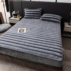 Bộ Chăn Ga Gối Nỉ Lông Chồn