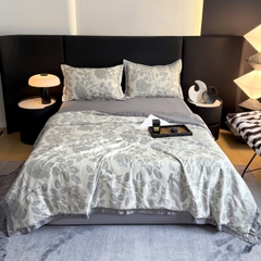 Bộ Chăn Ga Gối Hè Lụa Thái – Mát Lạnh Tự Nhiên, Mềm Mịn Chuẩn Cao Cấp