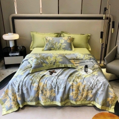 Bộ Chăn Ga Gối Hè Lụa Thái – Mát Lạnh Tự Nhiên, Mềm Mịn Chuẩn Cao Cấp