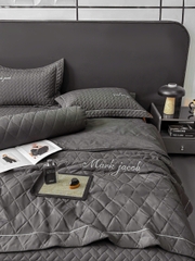 Bộ Chăn Ga Gối Mark Jacob Linen – Cotton Linen 3 Chiều Magnetic Cao Cấp