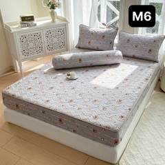 Bộ Ga Gối Cotton Đũi Trần Bông