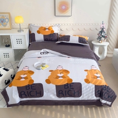 Bộ Chăn Ga Gối Hè Lụa Thái – Mát Lạnh Tự Nhiên, Mềm Mịn Chuẩn Cao Cấp