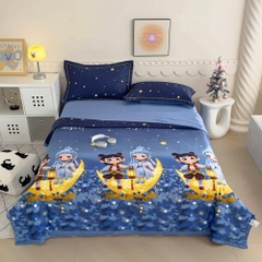 Bộ Chăn Ga Gối Hè Lụa Thái – Mát Lạnh Tự Nhiên, Mềm Mịn Chuẩn Cao Cấp