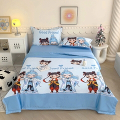 Bộ Chăn Ga Gối Hè Lụa Thái – Mát Lạnh Tự Nhiên, Mềm Mịn Chuẩn Cao Cấp