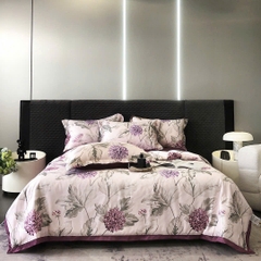 Bộ Chăn Ga Gối Hè Lụa Thái – Mát Lạnh Tự Nhiên, Mềm Mịn Chuẩn Cao Cấp