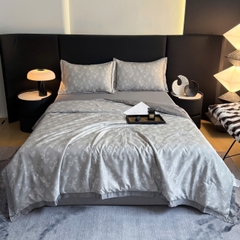 Bộ Chăn Ga Gối Hè Lụa Thái – Mát Lạnh Tự Nhiên, Mềm Mịn Chuẩn Cao Cấp