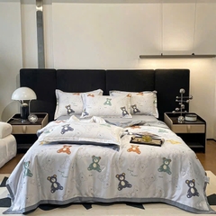 Bộ Chăn Ga Gối Hè Lụa Thái – Mát Lạnh Tự Nhiên, Mềm Mịn Chuẩn Cao Cấp