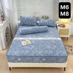 Bộ Ga Gối Cotton Đũi Trần Bông