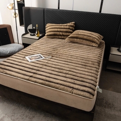 Bộ Chăn Ga Gối Nỉ Lông Chồn