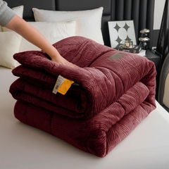 Chăn Lông Thỏ Mặt A Nhung Tuyết 4KG – Mềm Mịn, Giữ Ấm Tuyệt Vời Cho Mùa Đông