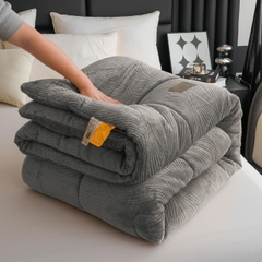 Chăn Lông Thỏ Mặt A Nhung Tuyết 4KG – Mềm Mịn, Giữ Ấm Tuyệt Vời Cho Mùa Đông