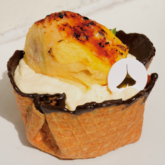 Bánh Sầu Riêng Ốc Quế - Durian Waffle Cup Cake