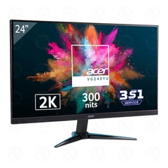 Màn hình máy tính Acer VG240YU, 23.8"2K (16:9), 2560x1440@75 Hz, IPS, 1ms, 300 nits, 100M:1, 2xHDMI, 1xDP, SPK Audio out, 3Y WTY_UM.QV0SV.001