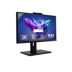 Màn hình máy tính Acer B278U, 27"2K (16:9), 2560x1440@75 Hz, 4ms, 350 nits, 100M:1, 1xHDMI, 1xDP, 1xDP out, 1xType-C, 1xRJ45, SPK Audio out, 3Y WTY_UM.HB8SV.001