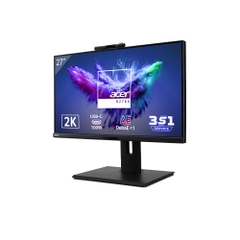 Màn hình máy tính Acer B278U, 27"2K (16:9), 2560x1440@75 Hz, 4ms, 350 nits, 100M:1, 1xHDMI, 1xDP, 1xDP out, 1xType-C, 1xRJ45, SPK Audio out, 3Y WTY_UM.HB8SV.001