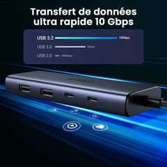 Hub Type-C Ugreen Đa Năng 11 in 1, 7 in 1, 6 in 1 Xuất Hình 4K Sạc PD 100W Gigabit RJ45
