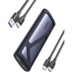 Thiết bị đựng ổ cứng cỡ M.2, dùng để kết nối ổ cứng M2 SATA/NVMe với máy tính qua cổng usb Ugreen (90264)