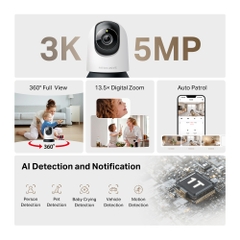 Camera An Ninh Wi-Fi Xoay/Nghiêng AI Cho Gia Đình Mercusys MC230
