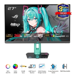 Màn hình Asus ROG Strix XG27ACMEG-G Hatsune Miku Edition 27" Fast IPS 2K 260Hz chuyên game