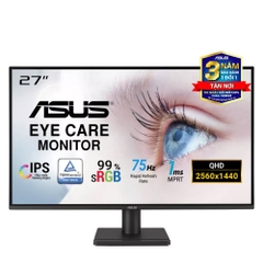 Màn hình ASUS VA27AQ 27" IPS 2K 75Hz viền mỏng