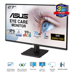 Màn hình ASUS VA27AQ 27" IPS 2K 75Hz viền mỏng
