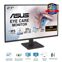 Màn hình ASUS VA27AQ 27" IPS 2K 75Hz viền mỏng